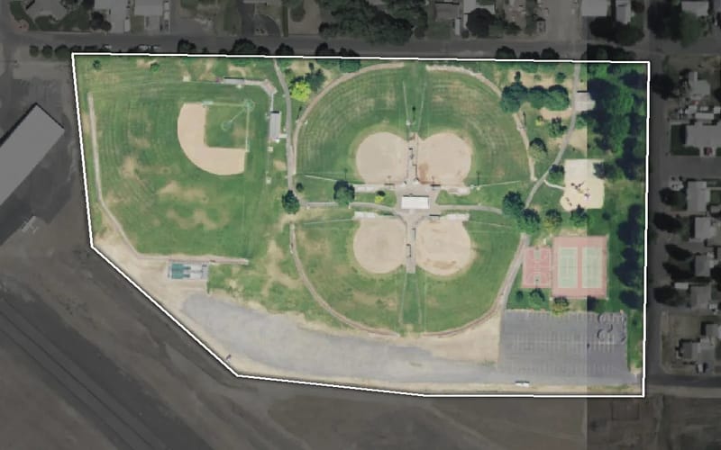 Aerial view of Airport Park