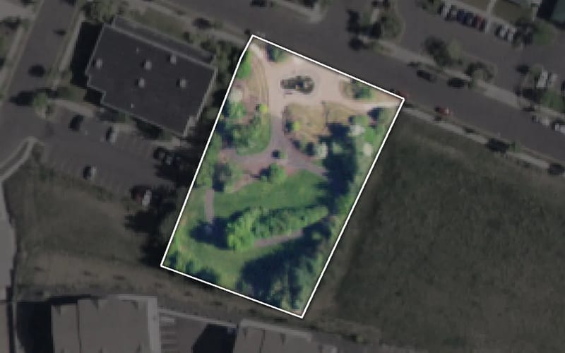 Aerial view of Alturas Park