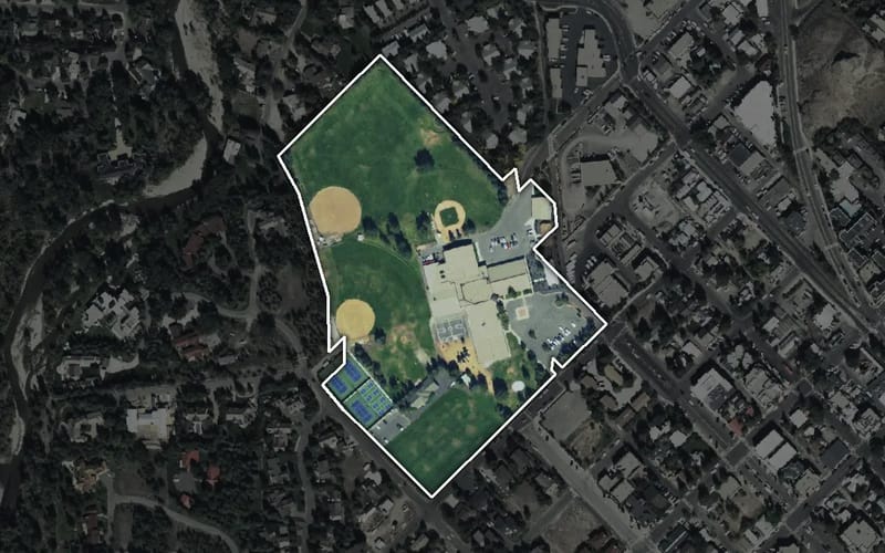 Aerial view of Atkinson Park