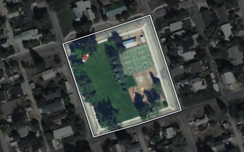 Aerial view of Bellevue Memorial Park