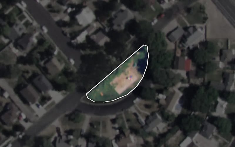 Aerial view of Bremmer Park