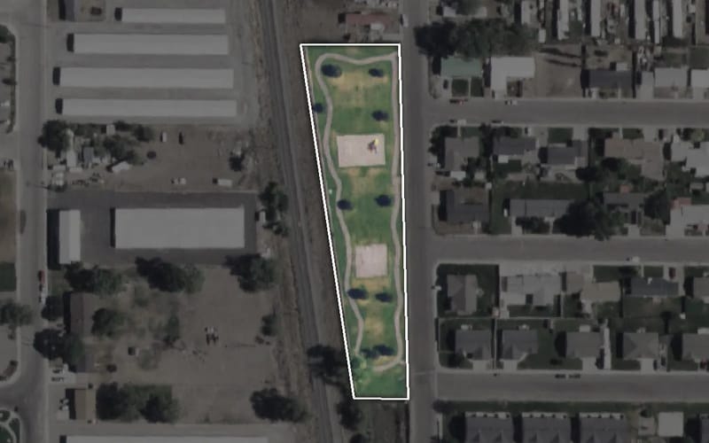 Aerial view of Briarwood Park