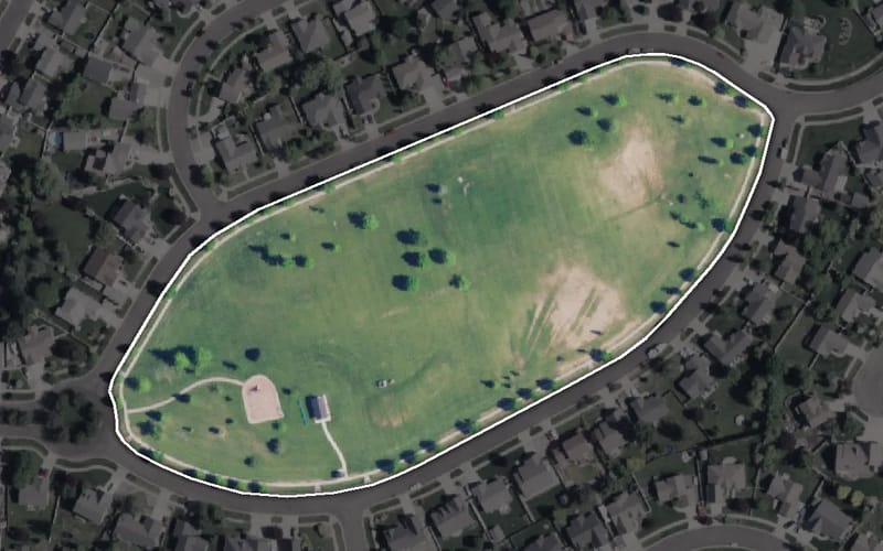 Aerial view of Broadmoore Park