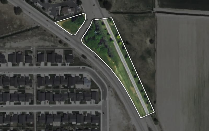 Aerial view of Centennial Grove Park