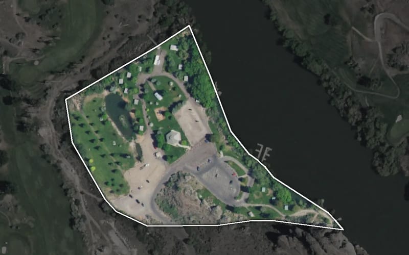 Aerial view of Centennial Waterfront Park