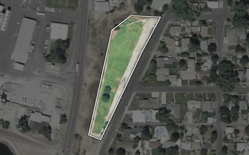 Aerial view of DeMolay Park
