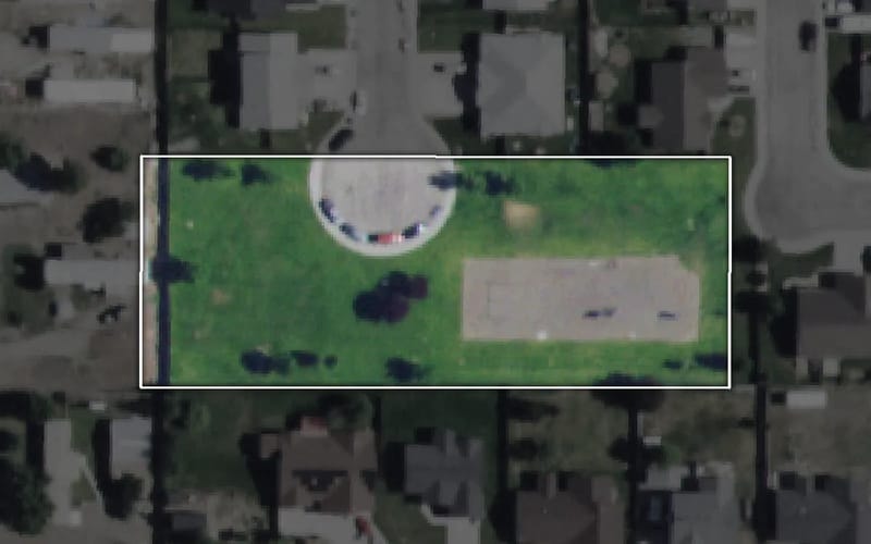 Aerial view of Don Etter Park