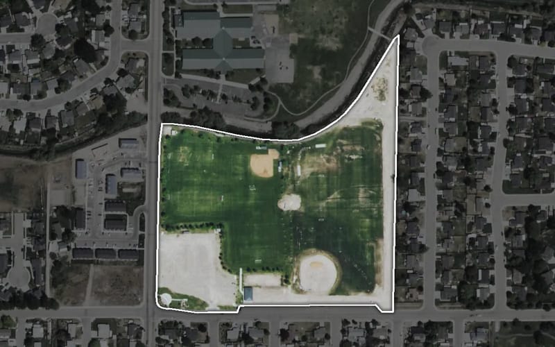 Aerial view of Foote Park