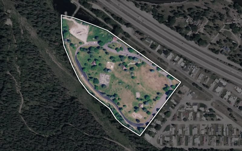 Aerial view of Gene Day Park
