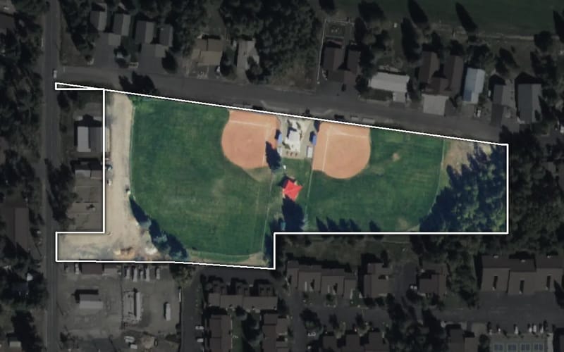 Aerial view of Gold Glove Park