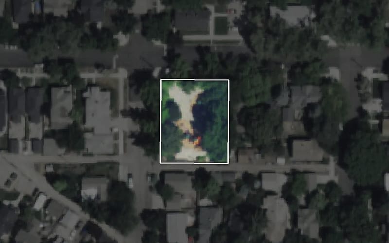 Aerial view of Gordon S. Bowen Park