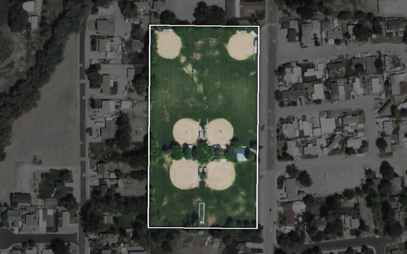 Aerial view of Hawthorne Park