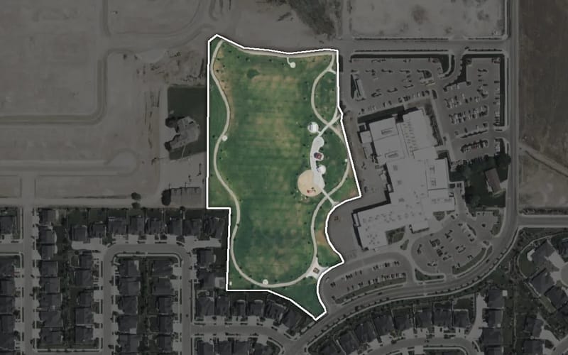 Aerial view of Hillsdale Park