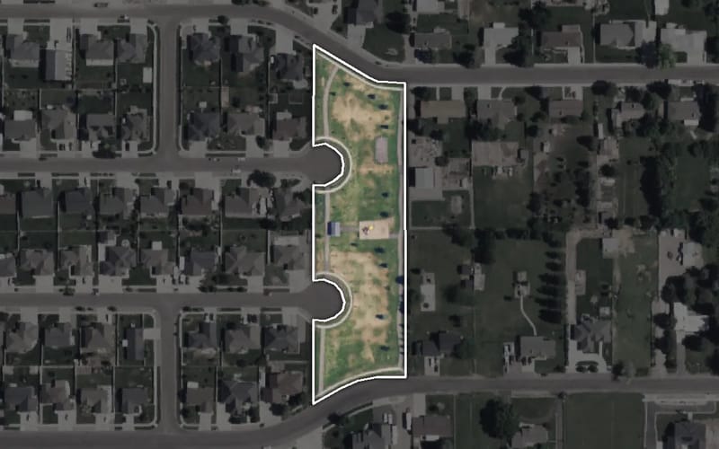 Aerial view of Homestead Park