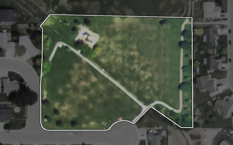 Aerial view of Kings Road Park