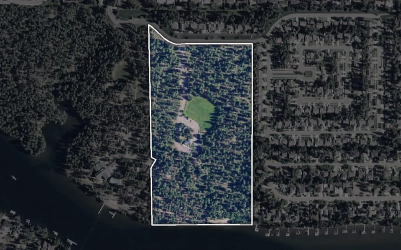 Aerial view of Kiwanis Park