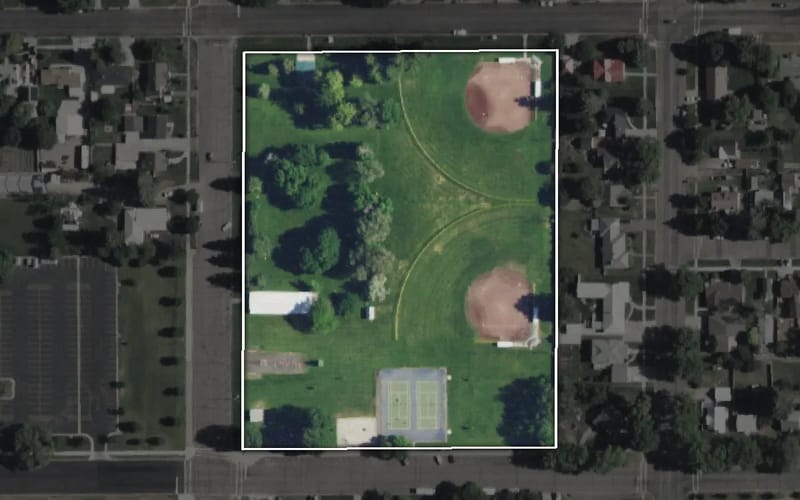 Aerial view of Larry Wilson Park