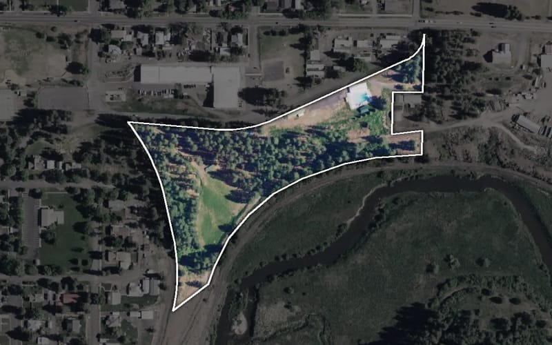 Aerial view of Lions Club Park
