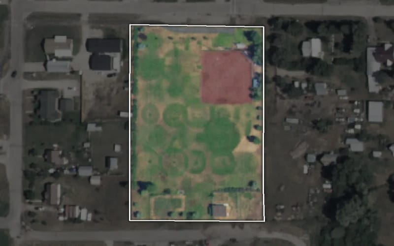 Aerial view of Lions Park