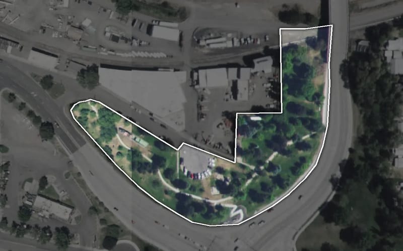 Aerial view of Locomotive Park