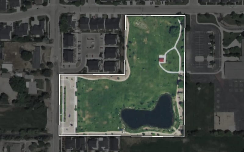 Aerial view of Magnolia Park
