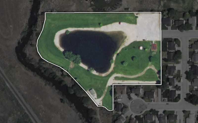 Aerial view of Nicholson Park