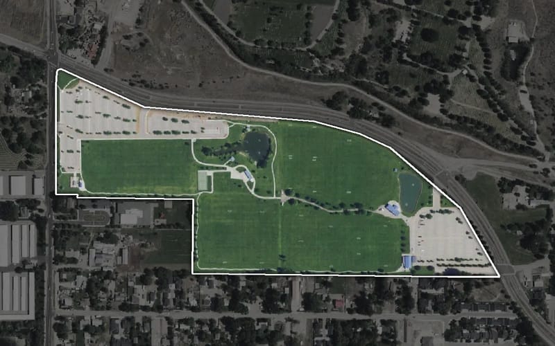 Aerial view of Optimist Youth Sports Complex