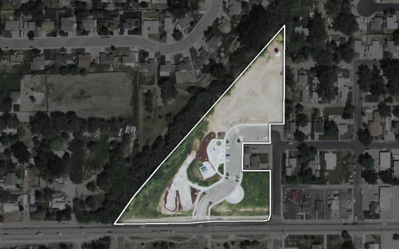 Aerial view of Piccadilly Park