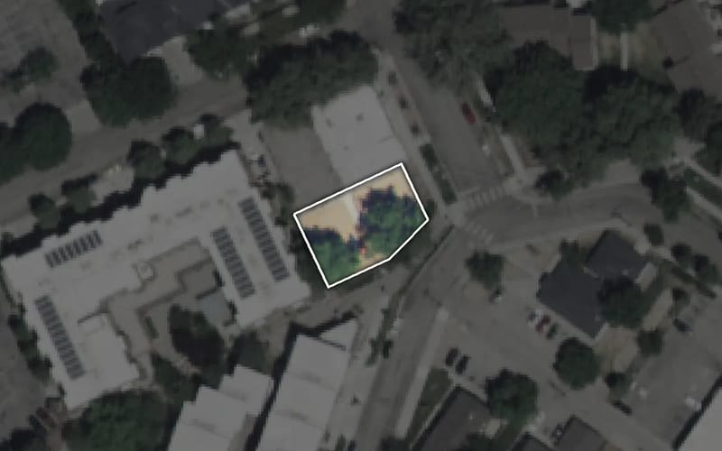 Aerial view of Pioneer Tot Lot