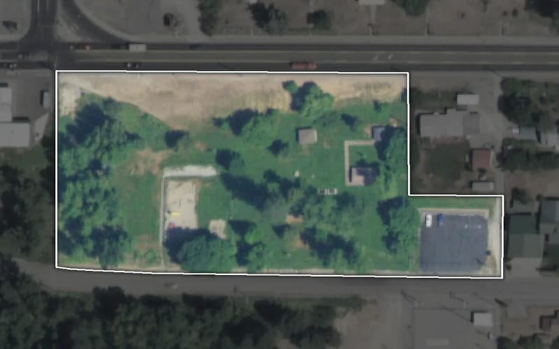 Aerial view of Priest River City Park