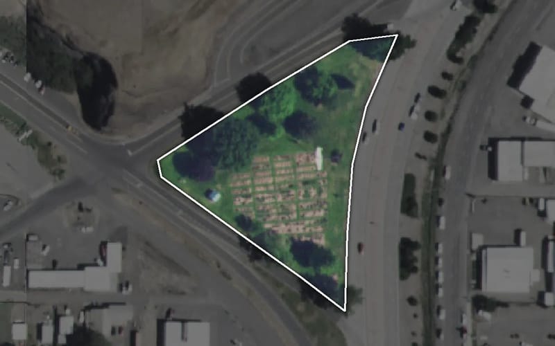 Aerial view of Rose Garden
