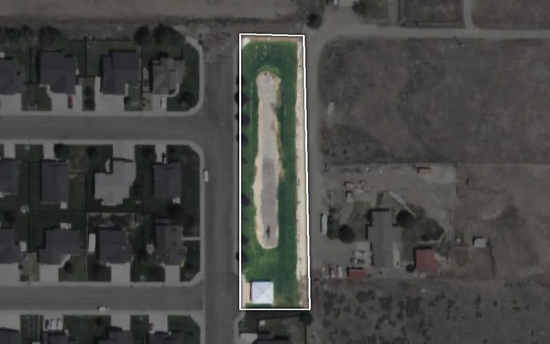 Aerial view of Silverstone Park