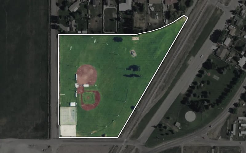 Aerial view of Smith Park