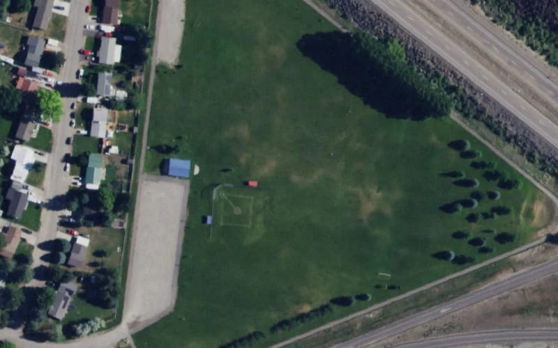 Aerial view of Stuart Park Sports Complex