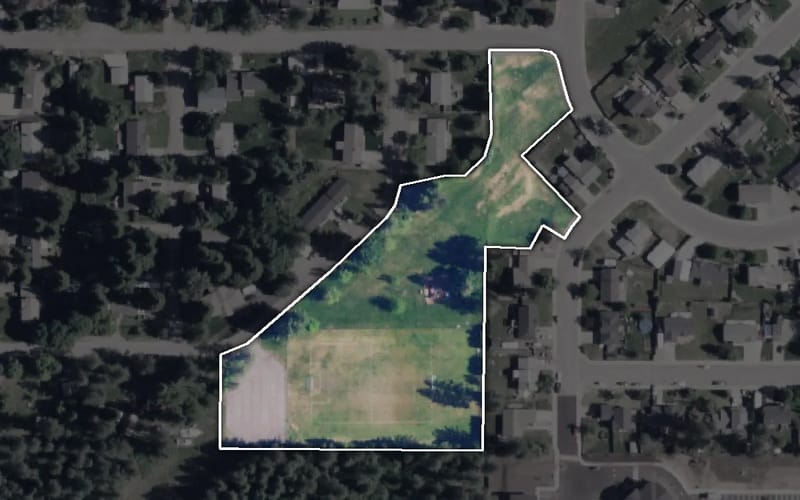 Aerial view of Thayer Park