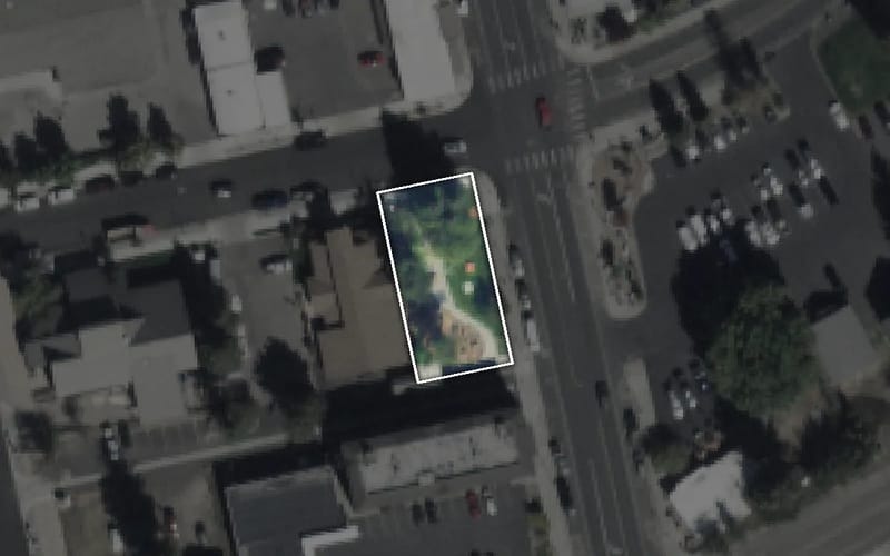 Aerial view of Veteran's Memorial at Community Park