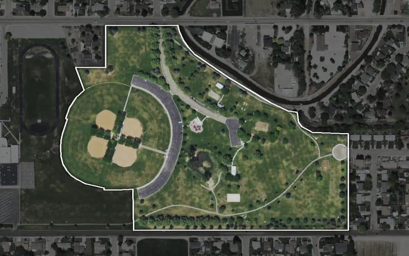 Aerial view of West Park