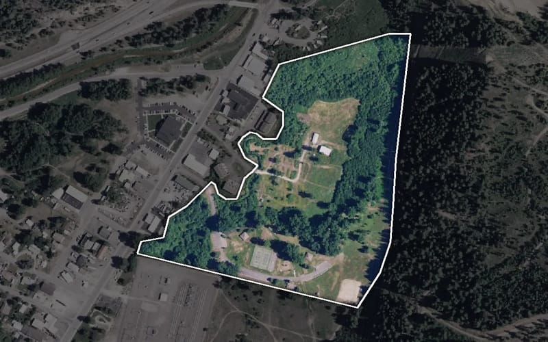 Aerial view of West Shoshone Park