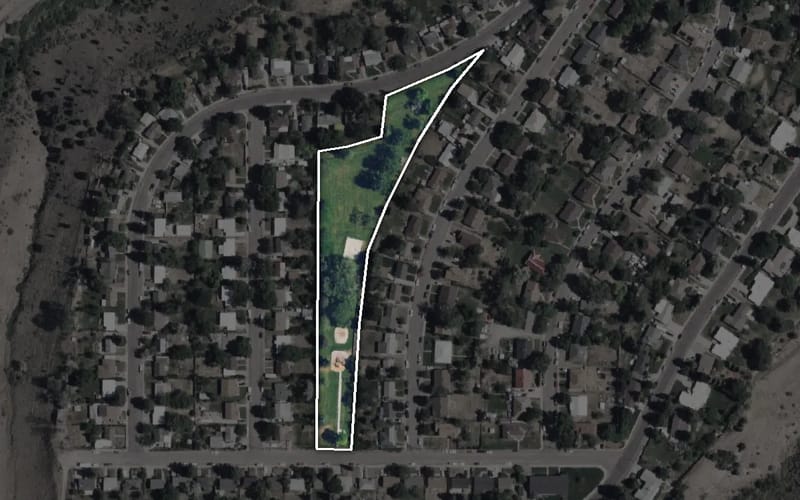 Aerial view of Westello Park