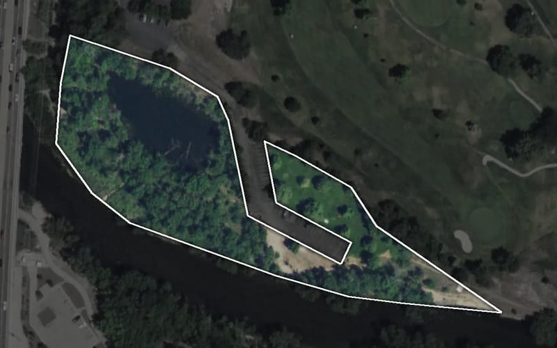 Aerial view of Westmoreland Park